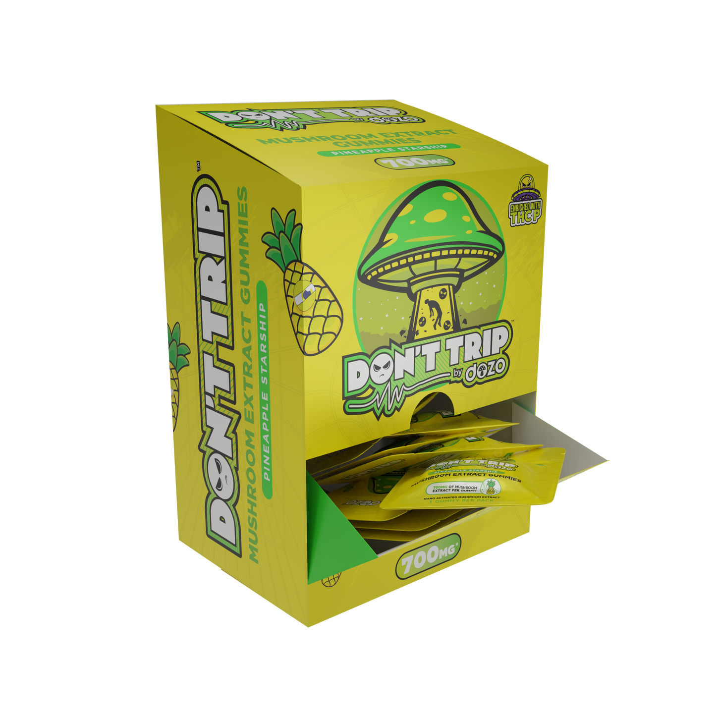 25 Packages of Don’t Trip Mushroom Gummies