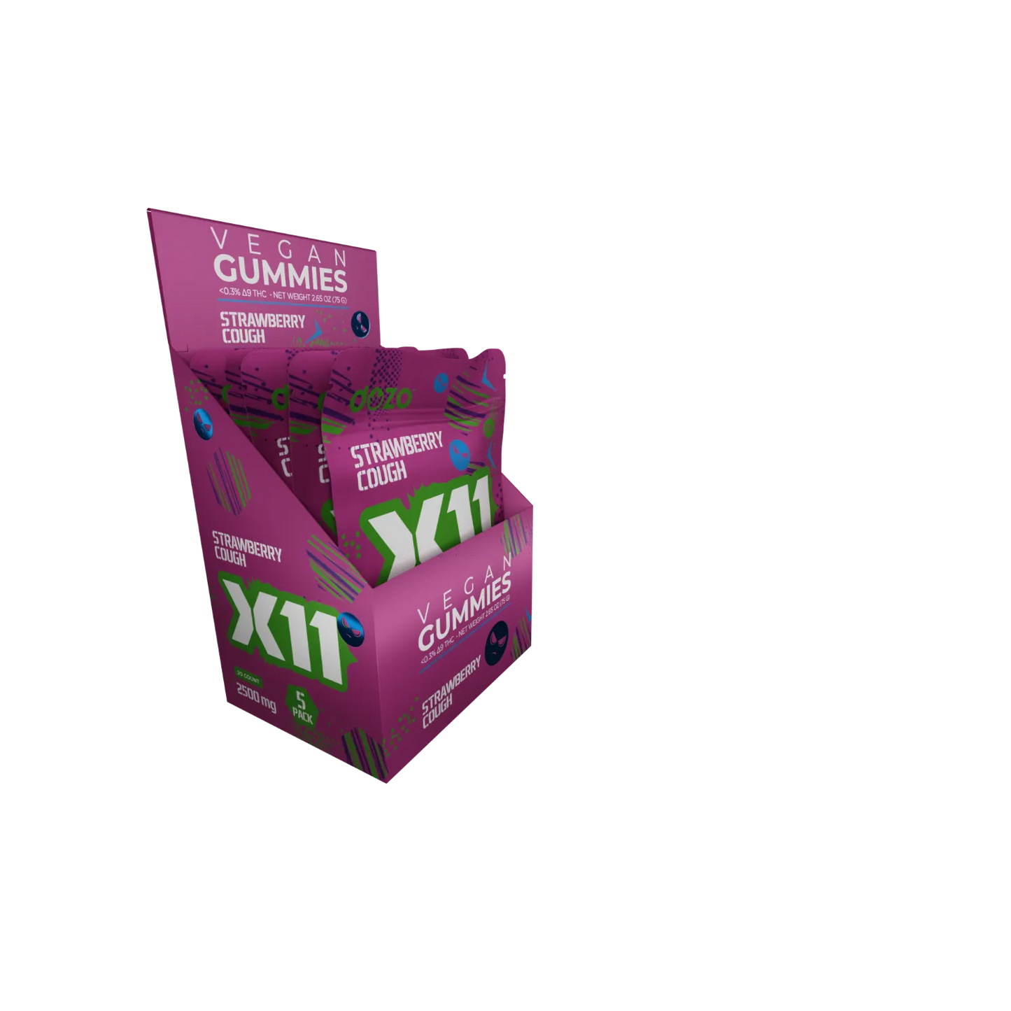X11 Gummies | Strawberry Cough (Sativa)