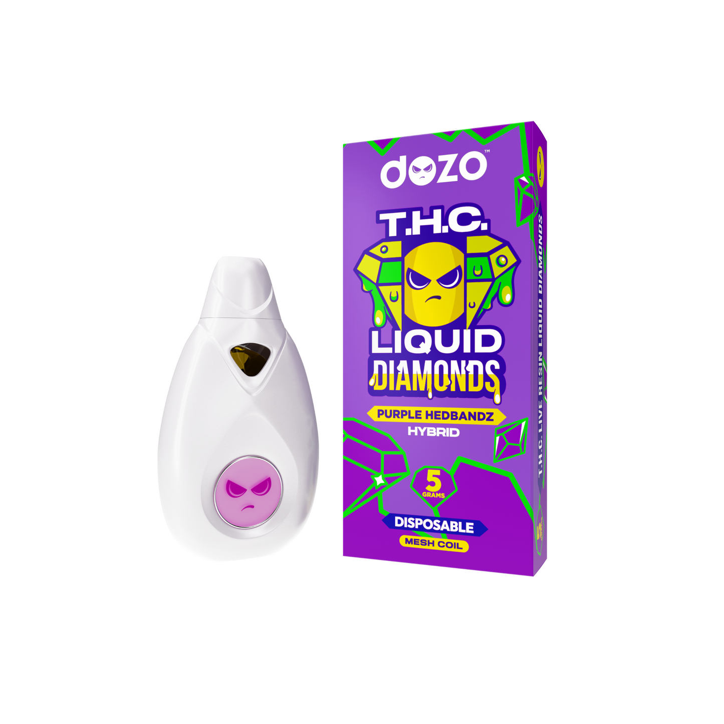 Liquid Diamonds Disposable | Purple Headbandz (Hybrid)