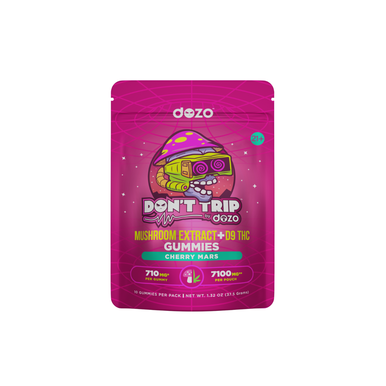 Don’t Trip Mushroom + Delta 9 Gummies | Cherry Mars
