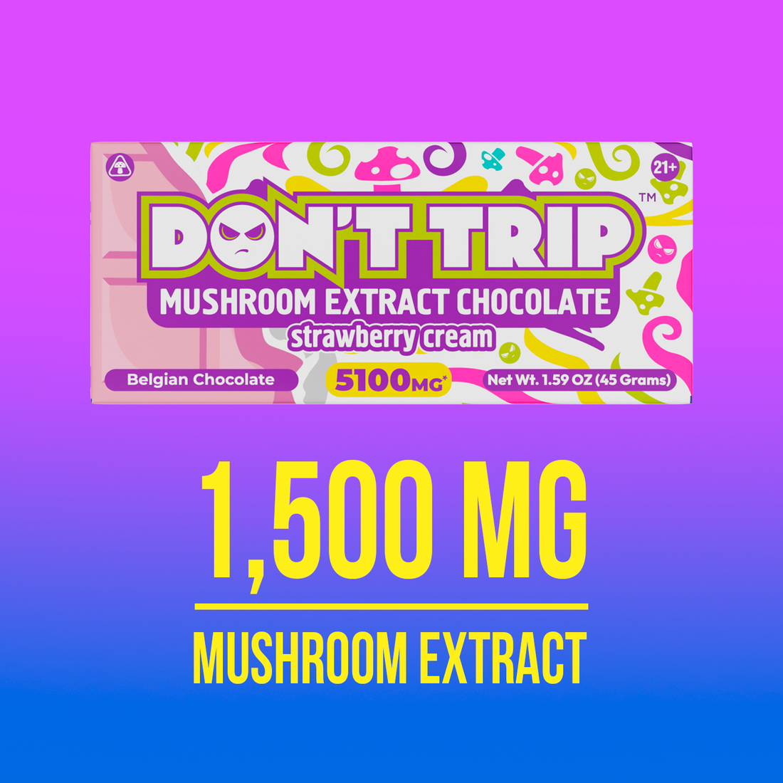 Don't Trip Mushroom Extract Chocolate 510mg