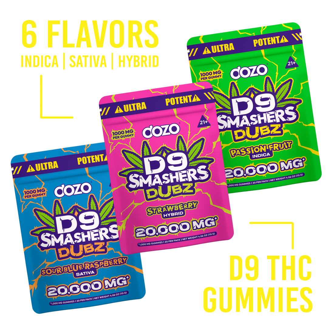 20k D9 Smashers Dubz Gummies