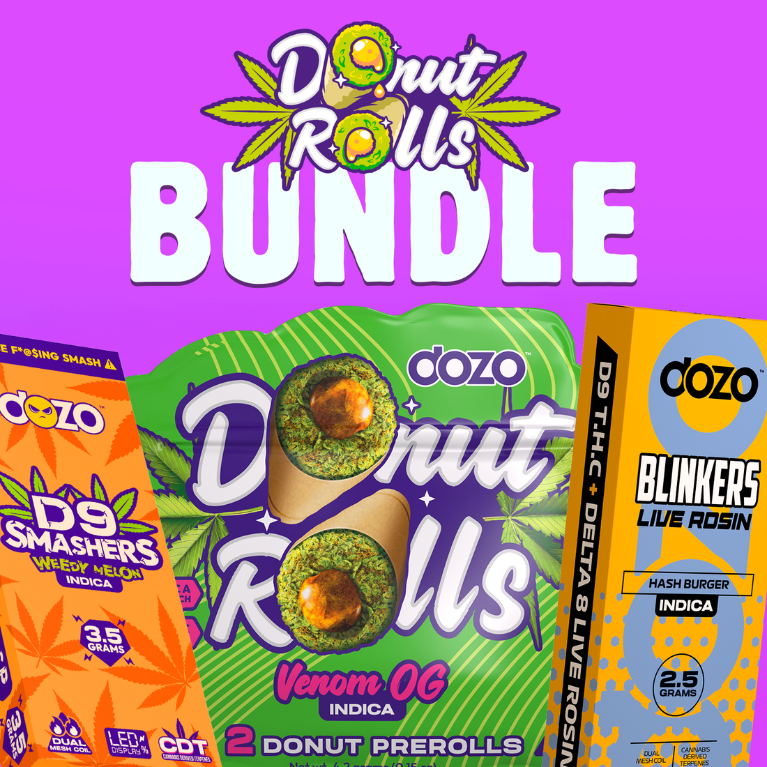 2ct Donut Preroll Bundle