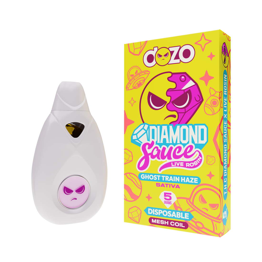 Diamond Sauce Disposable 5g | Ghost Train Haze (Sativa)