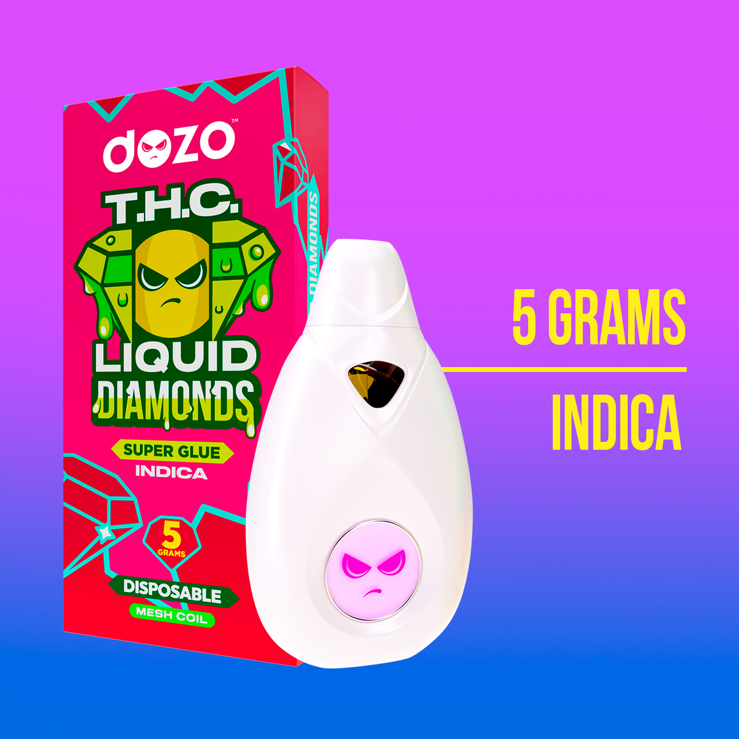 5g Liquid Diamonds Disposable | Off-White (Indica)