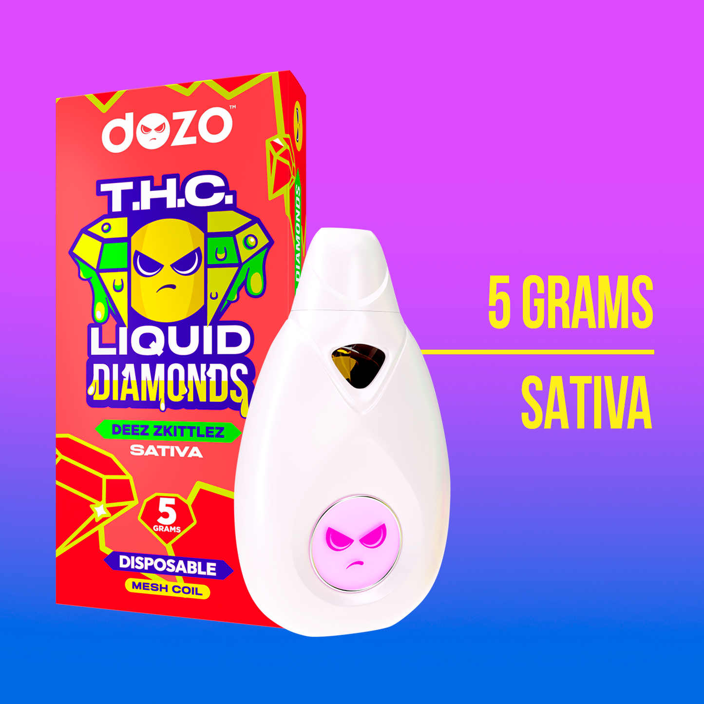 5g Liquid Diamonds Disposable | Off-White (Indica)