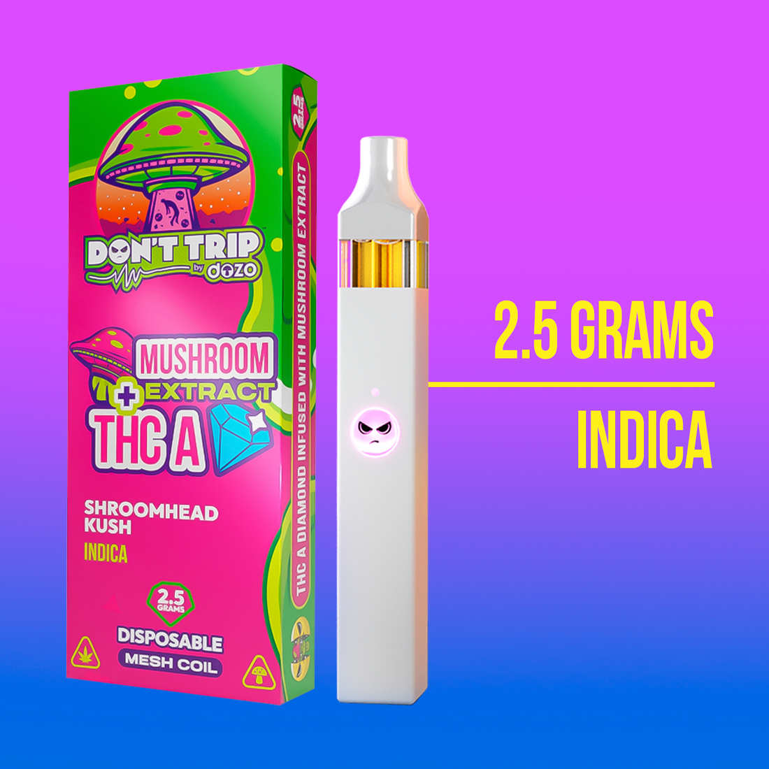 2.5g Don't Trip Mushroom Vape: Galaxy Drifter (Hybrid)