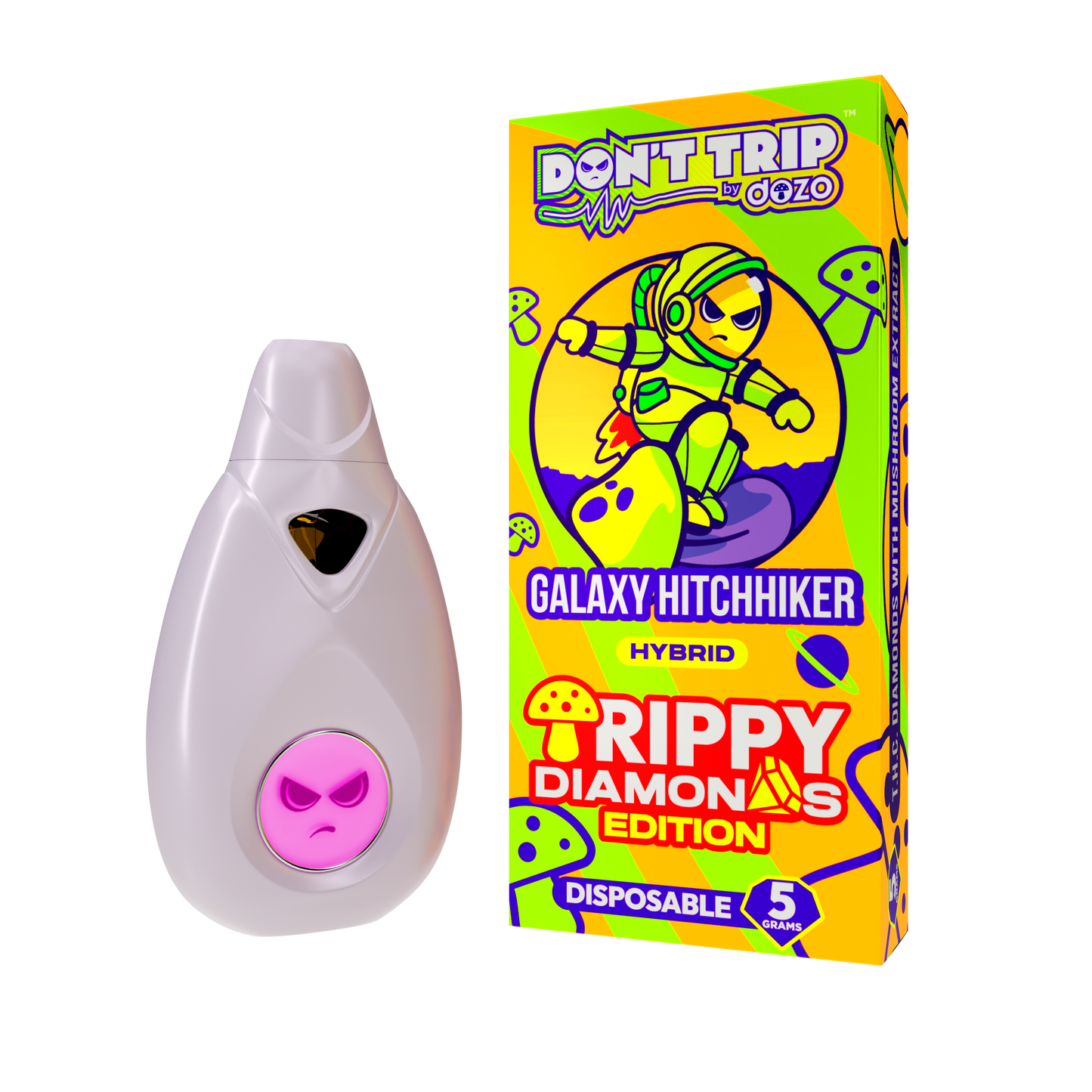 5g Trippy Dimonds Mushroom Vape | Galaxy Hitchhiker (Hybrid)