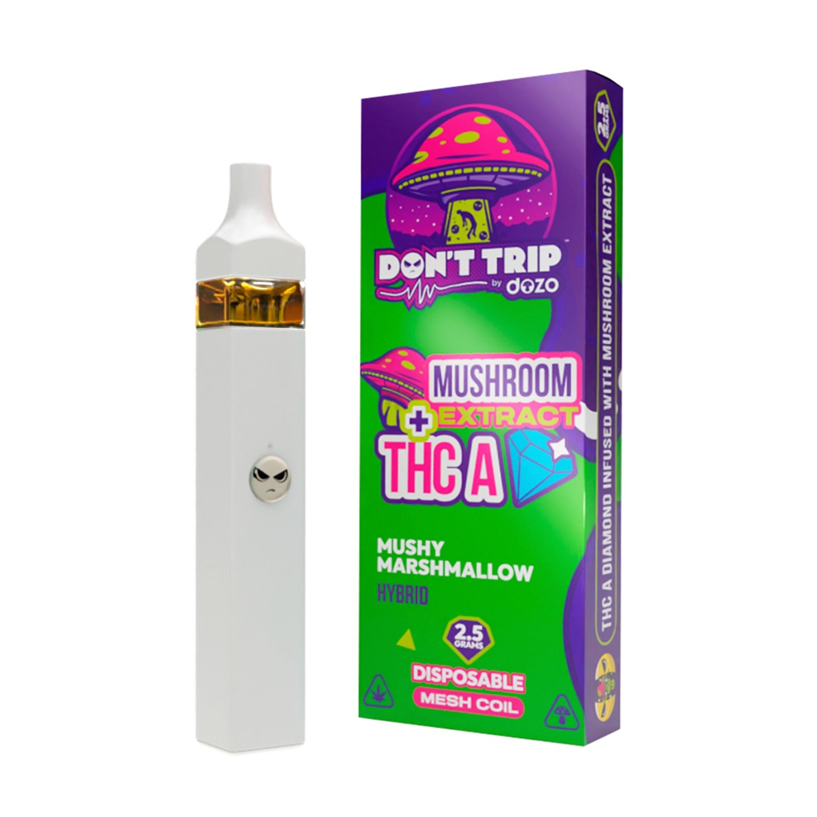 Don't Trip Mushroom Vape: Mushy Marshmallow (Hybrid) – puredozo