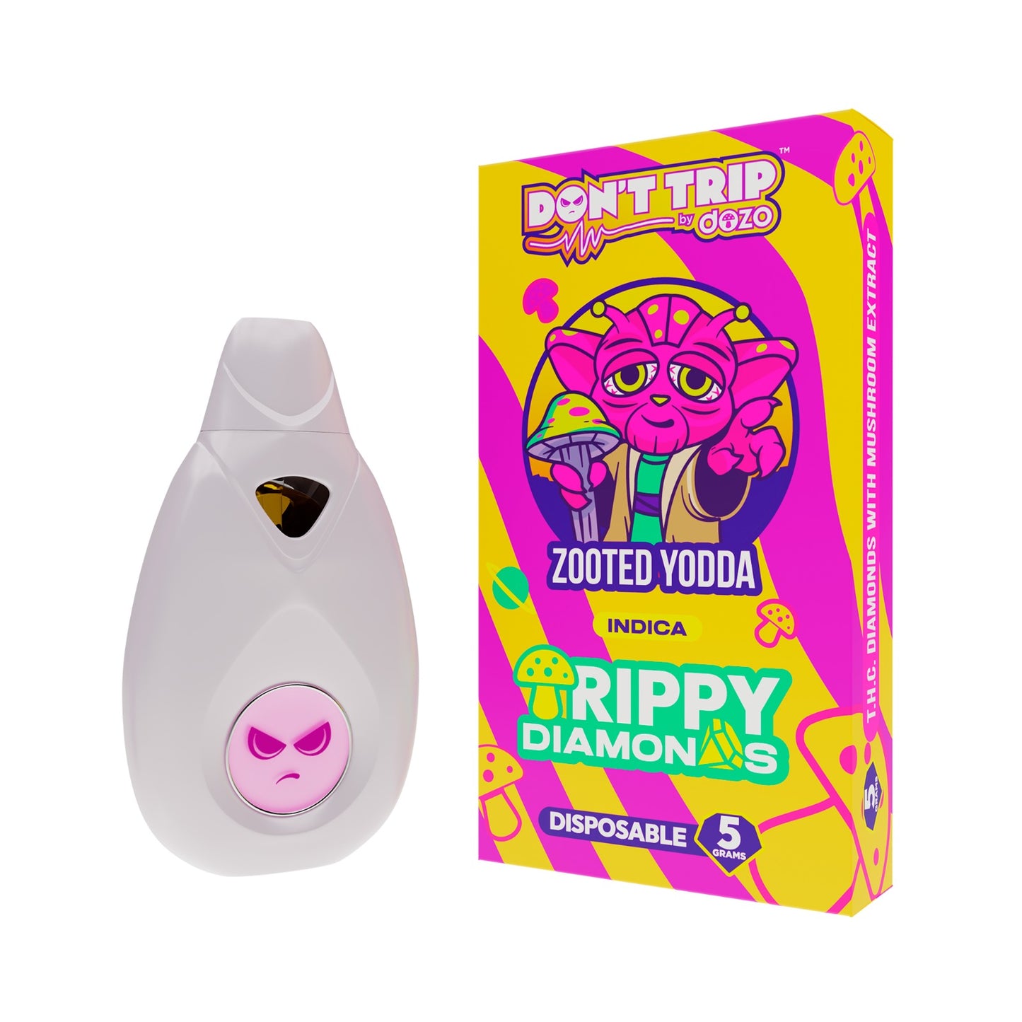 Trippy Dimonds Mushroom Vape: Zooted Yooda (INDICA)