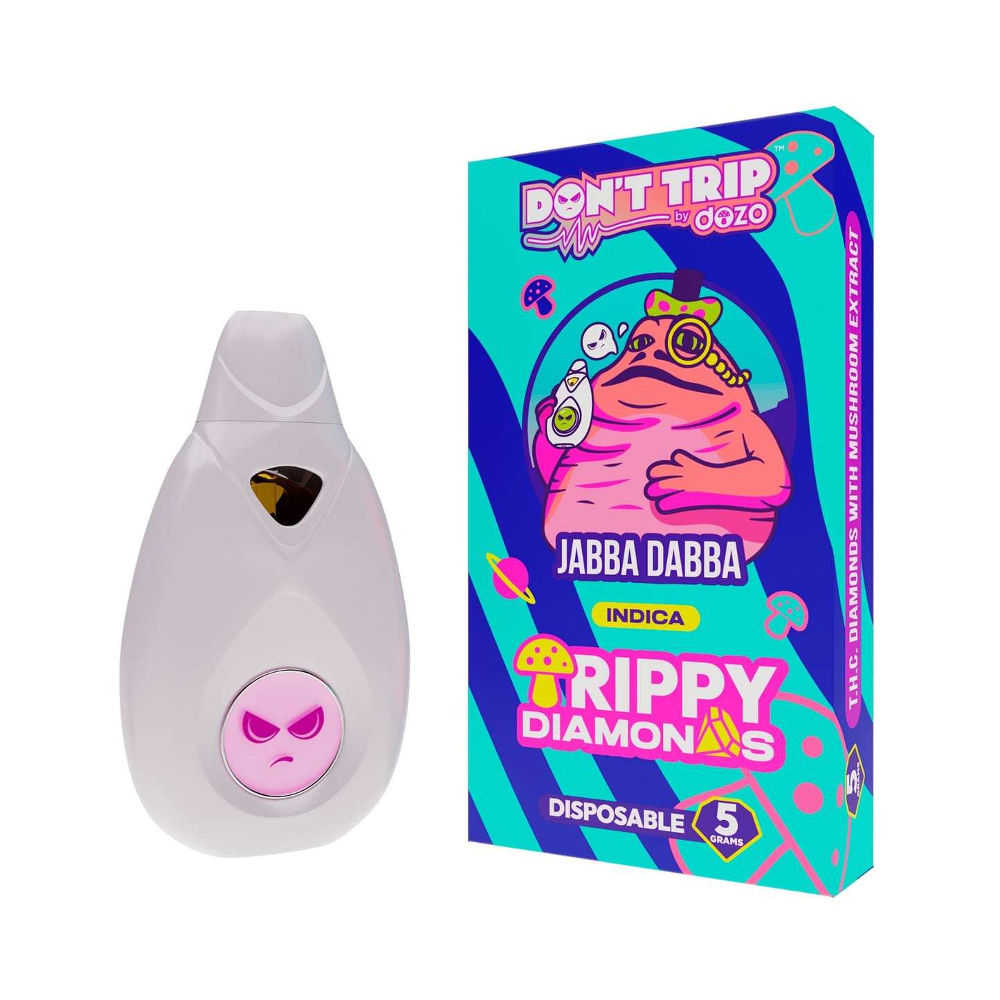 Trippy Dimonds Mushroom Vape: Jabba Dabba (INDICA)