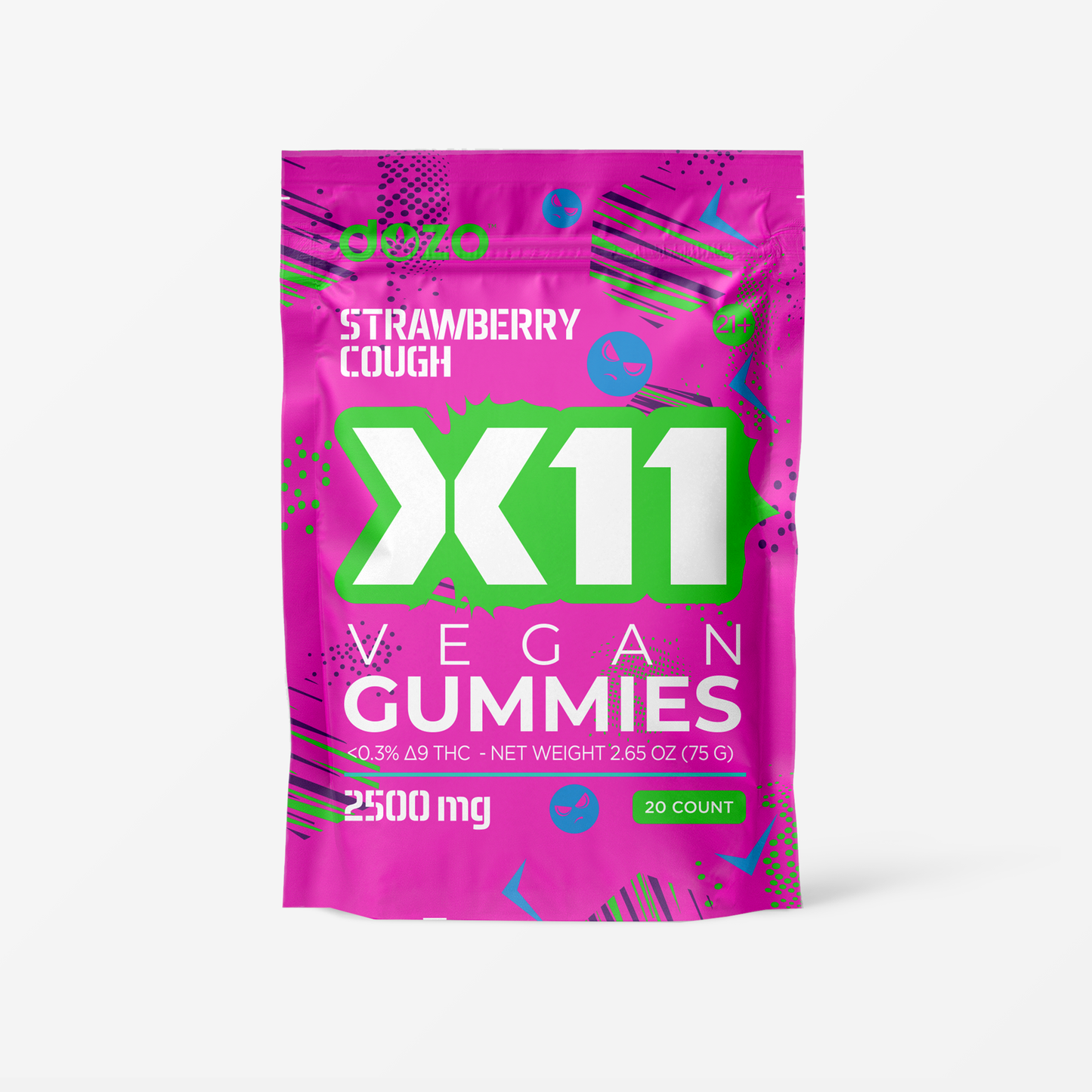 X11 Gummies | Strawberry Cough (Sativa)