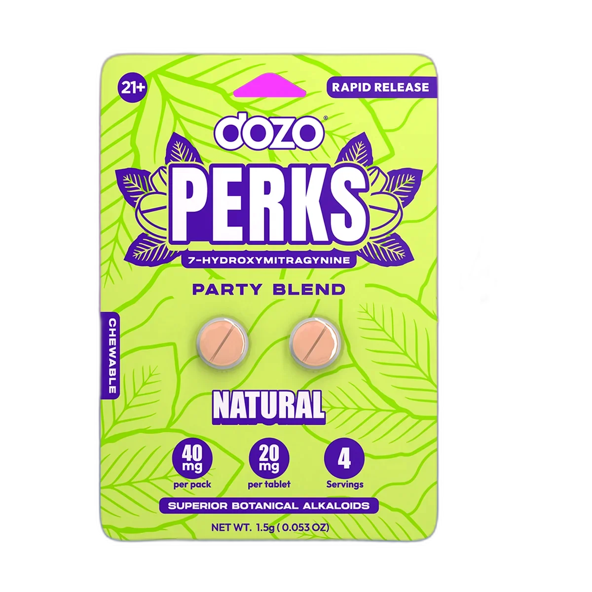 Dozo PERKS 7-OH Mini — New Flavors