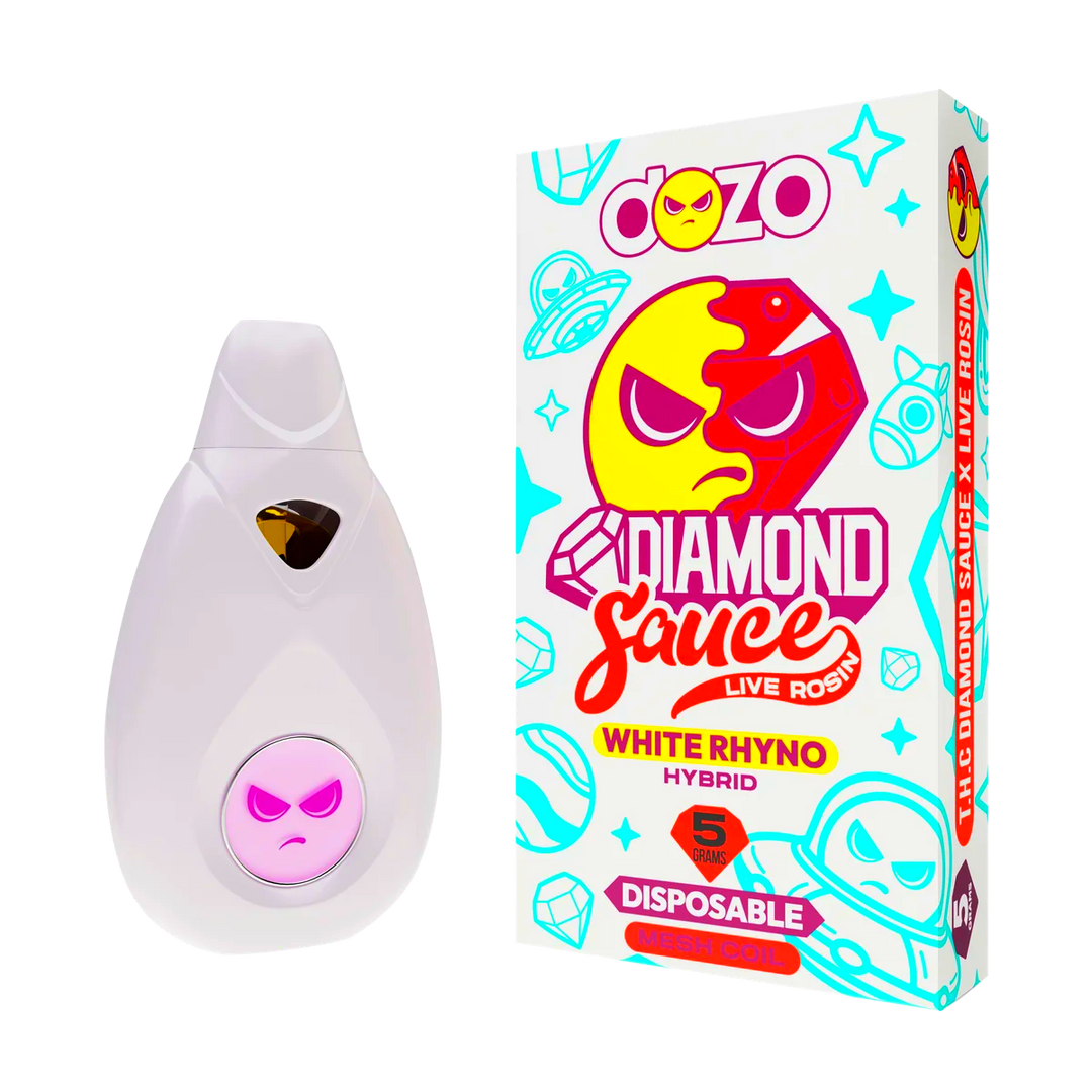 Diamond Sauce Disposable 5g | White Rhino (Hybrid)