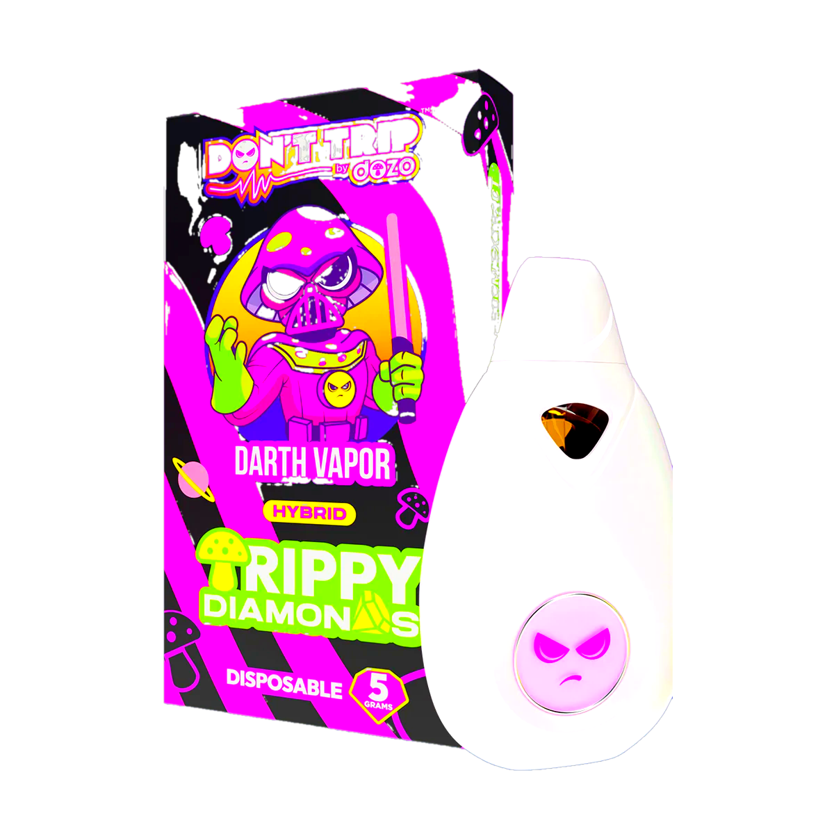 5g Trippy Dimonds Mushroom Vape: Darth Vapor (Hybrid)