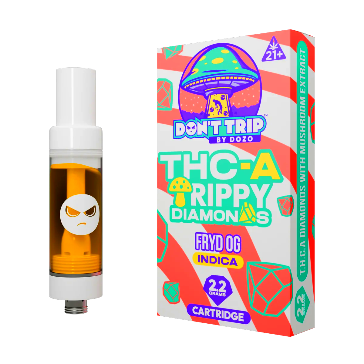 DOZO Don't Trip THC-A Trippy Diamonds Cart | Fryd OG (Indica)