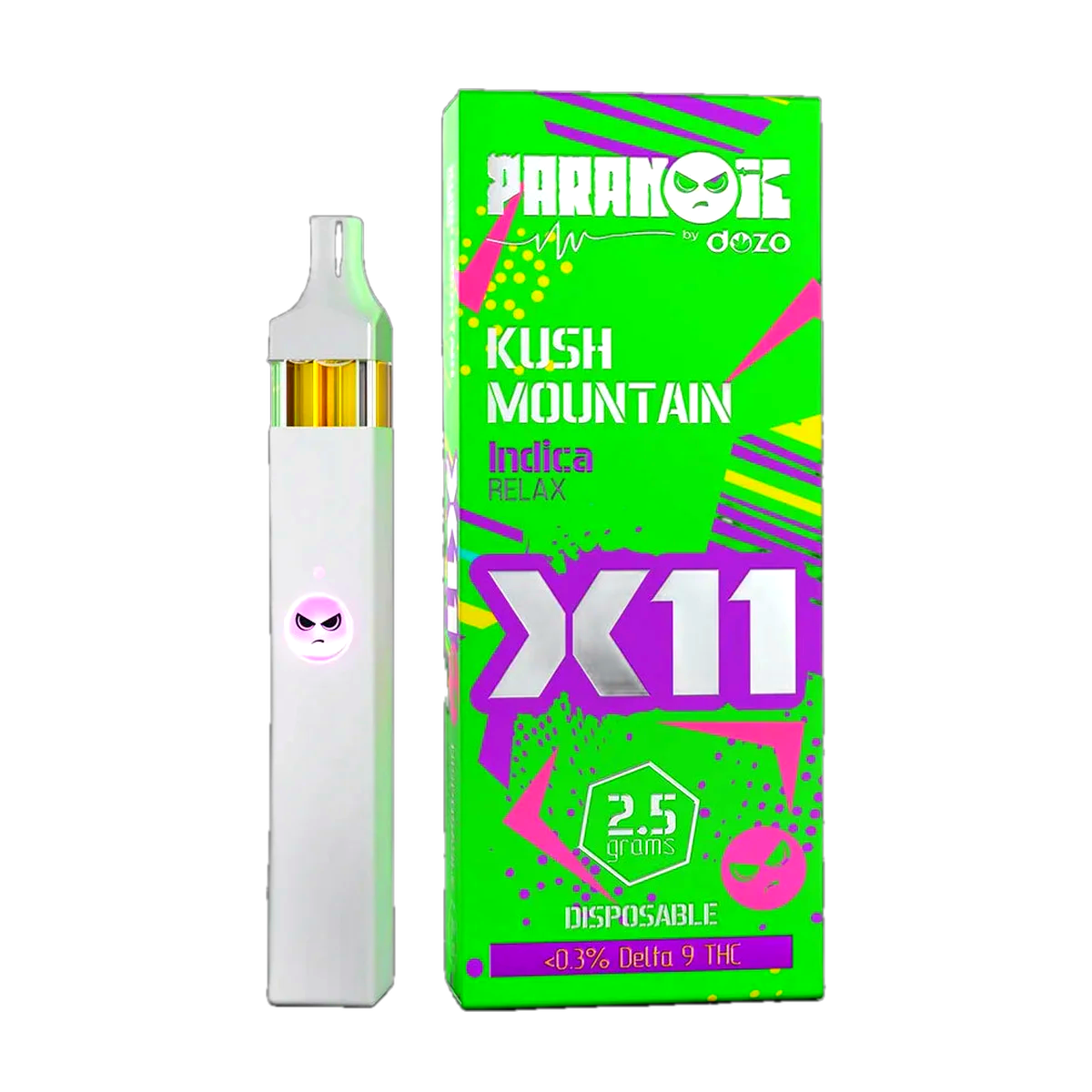 2.5g Dozo X11 Disposable | Kush Mountain (indica)