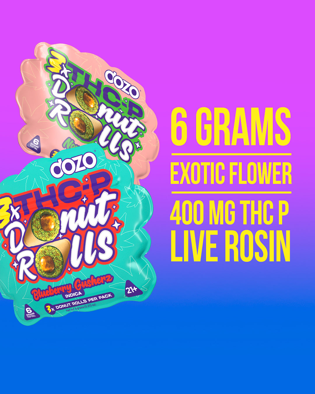 Dozo Donut Prerolls 6 grams (3ct)