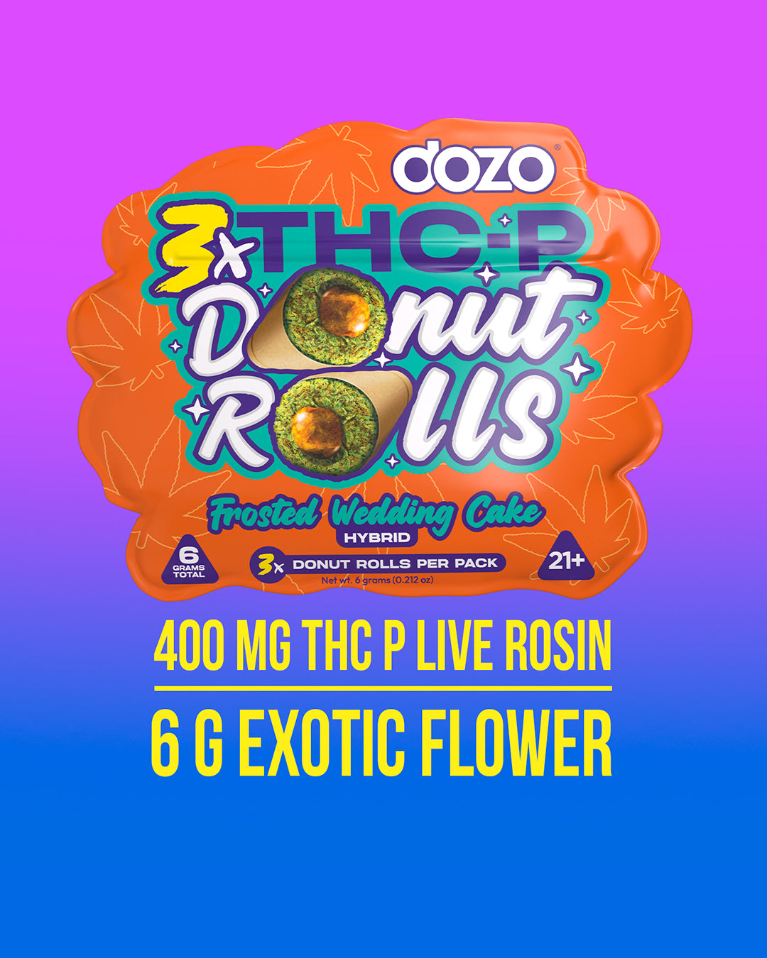 Dozo Donut Prerolls 6 grams (3ct)