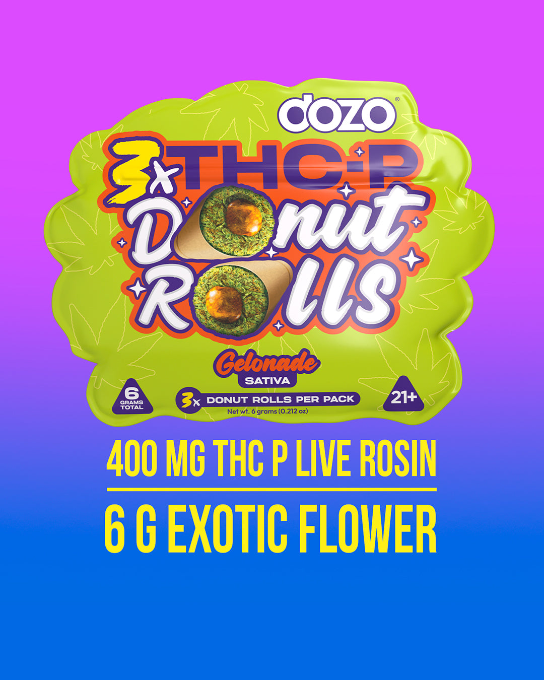 Dozo Donut Prerolls 6 grams (3ct)