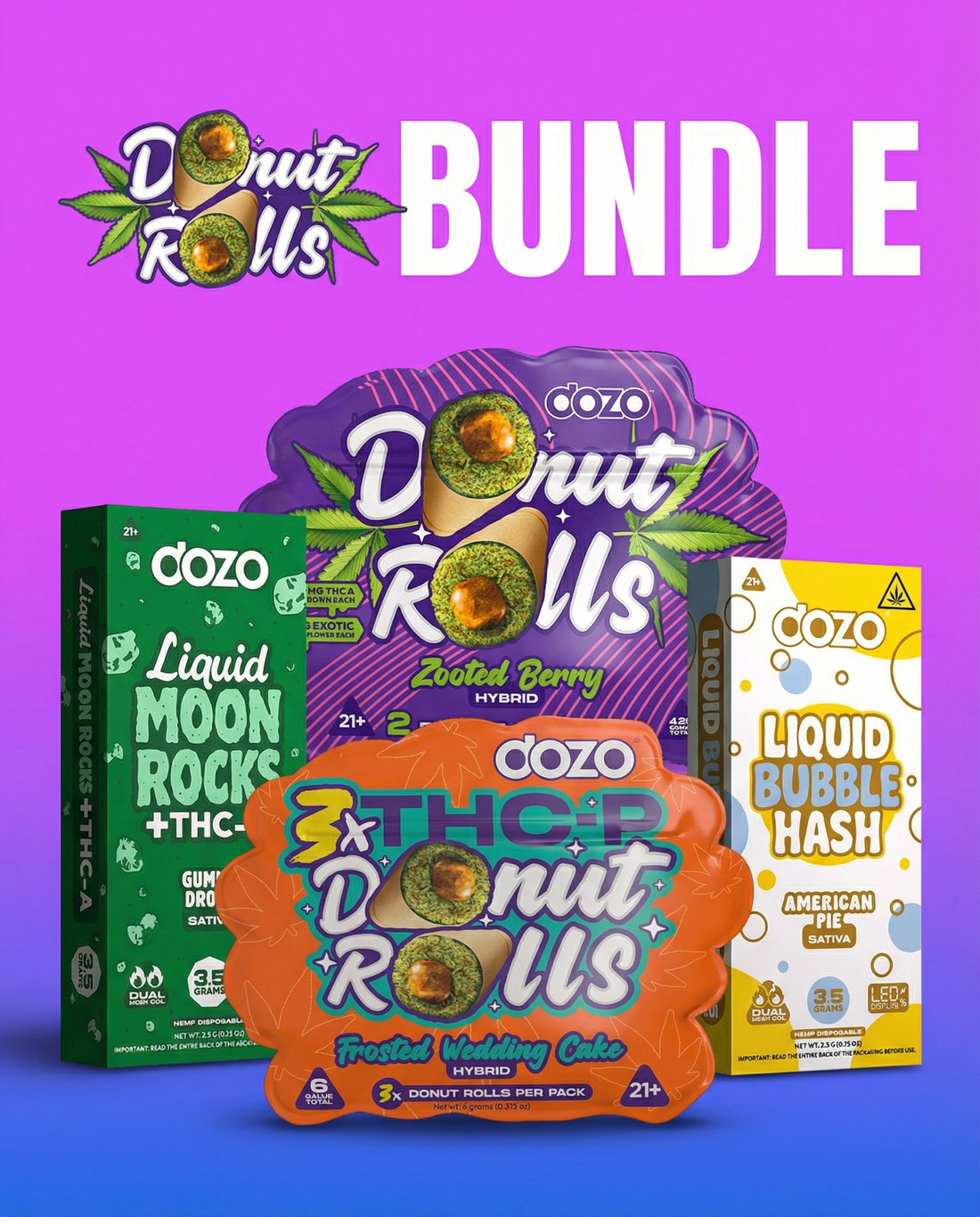 2ct Donut Preroll Bundle