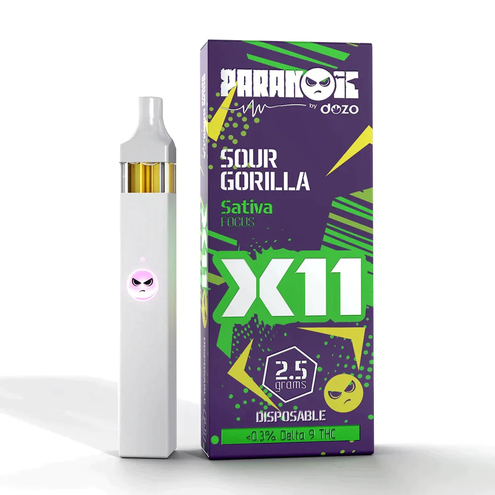 2.5g Dozo X11 Disposable | Sour Gorilla (Sativa)