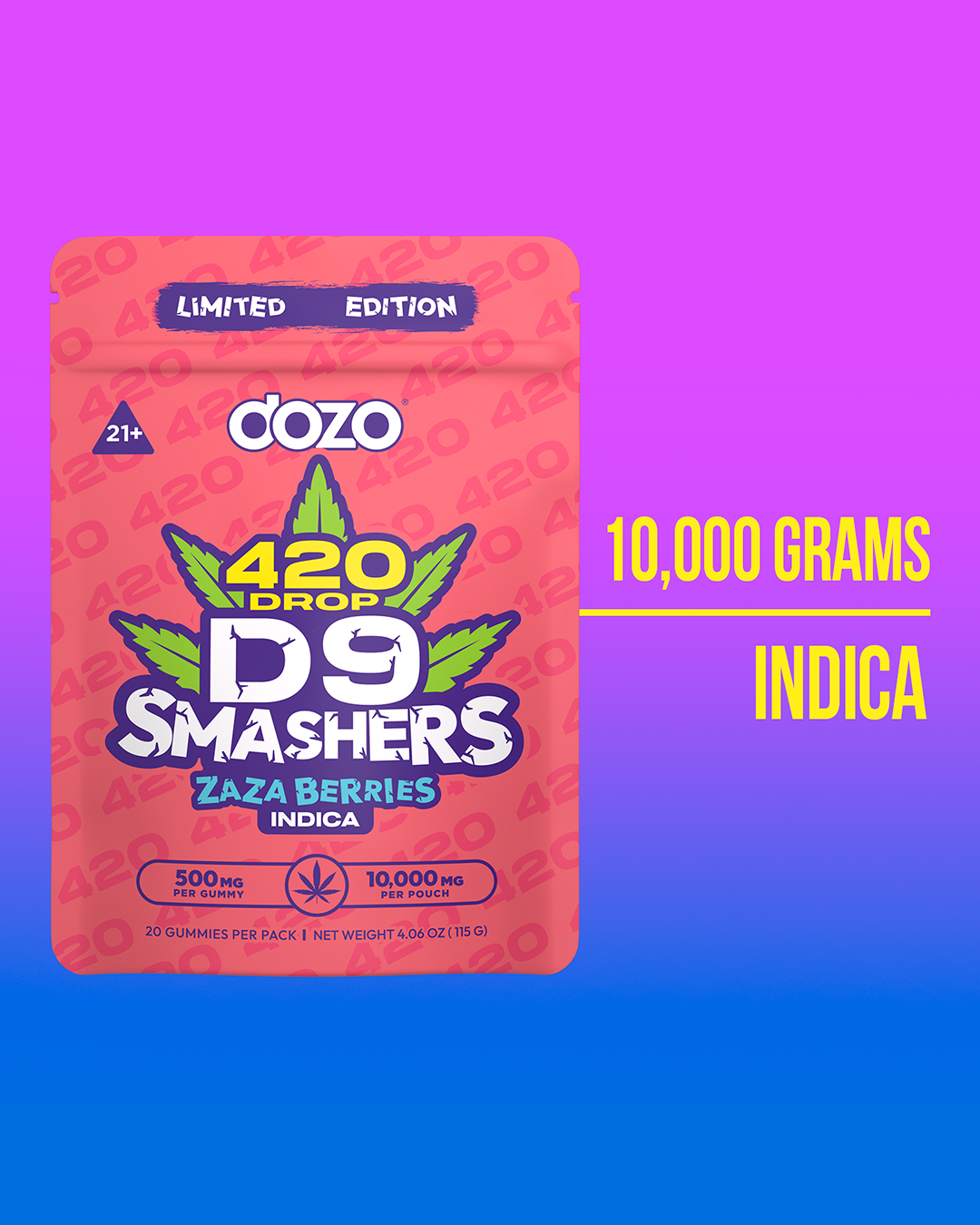 D9 Smasher Gummies - New 420 Limited Drop