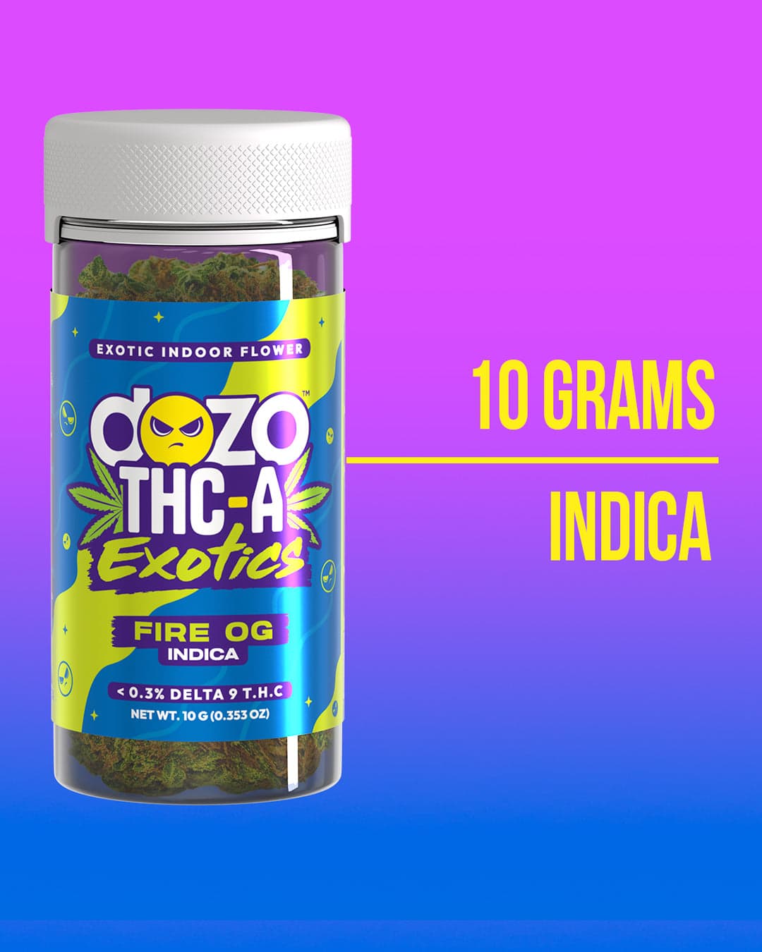 10g Dozo THC-A INDOOR FLOWER