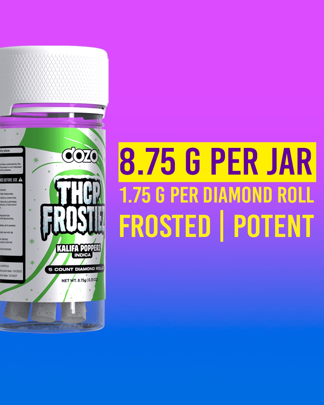 Dozo THCP Frostiez - Diamond Rolls (5ct)