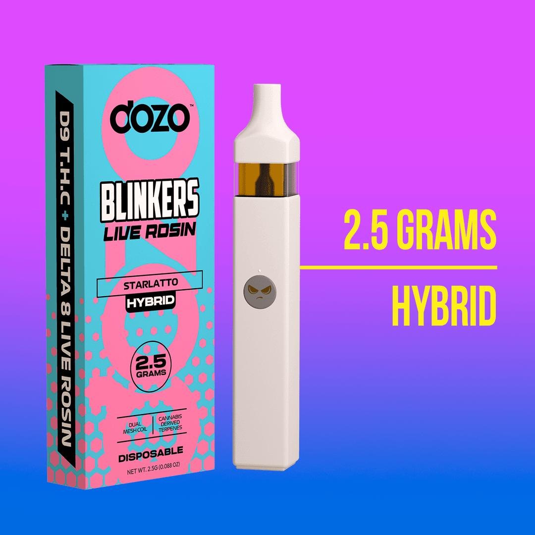 2.5g Dozo Blinkers Live Rosin Disposable Vape