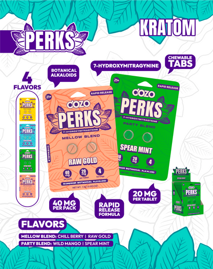 NEW FLAVORS Dozo PERKS 7-OH