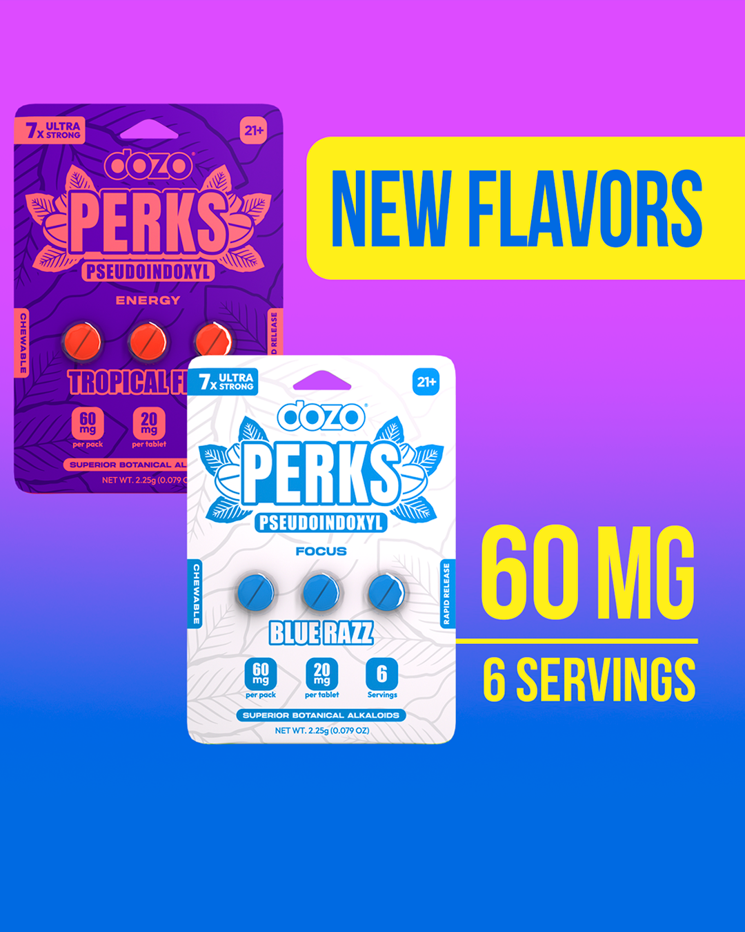 Dozo PERKS PSEUDOINDOXYL | 3ct (60 mg Per Pack)