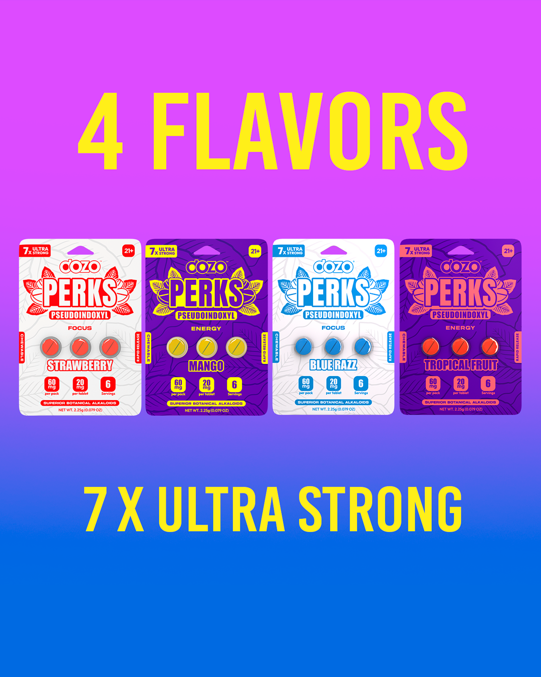 Dozo PERKS PSEUDOINDOXYL | 3ct (60 mg Per Pack)