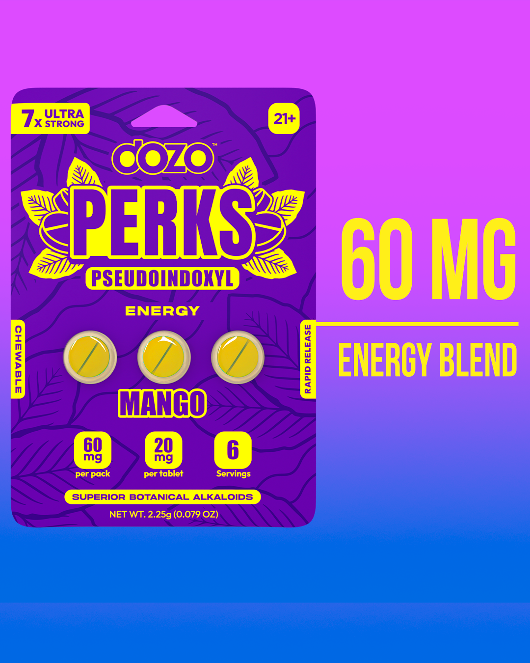 Dozo PERKS PSEUDOINDOXYL | 3ct (60 mg Per Pack)