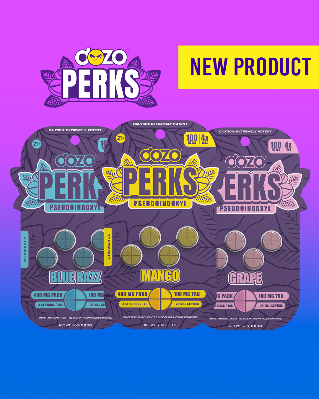 Dozo PERKS Pseudoindoxyl | 4ct (400mg per pack)