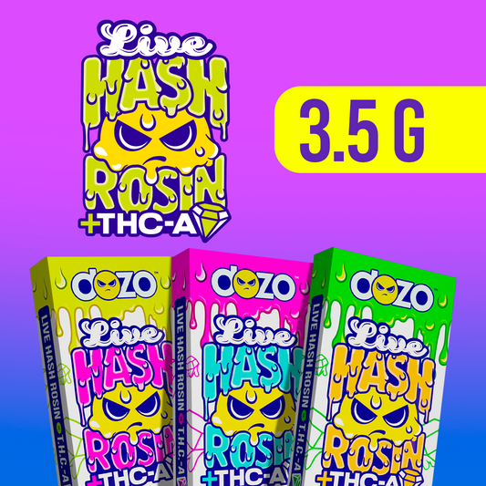 3.5g Dozo Live Hash Rosin THC-A Vape