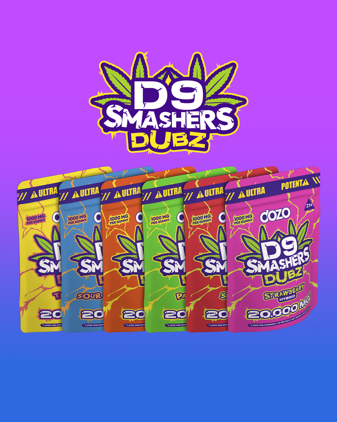 20k D9 Smashers Dubz Gummies