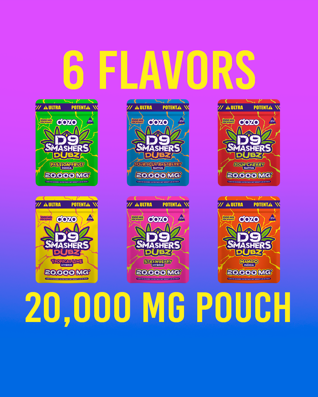 20k D9 Smashers Dubz Gummies