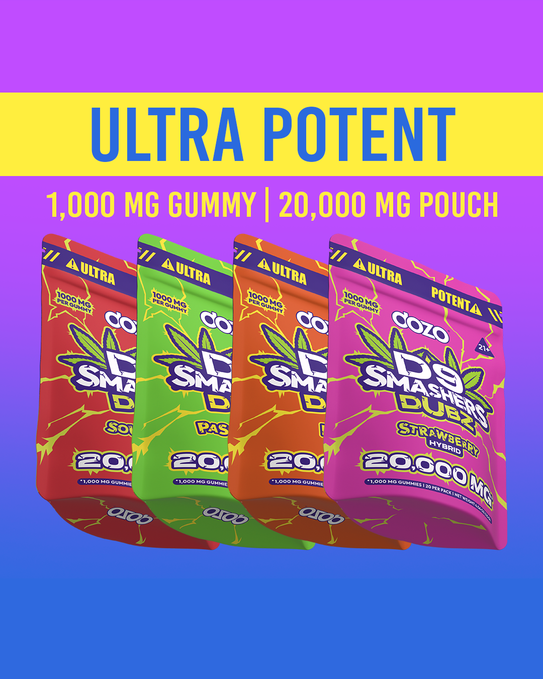 20k D9 Smashers Dubz Gummies