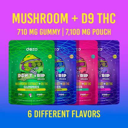 Don’t Trip Mushroom D9 Gummies | Bluberry Nebula