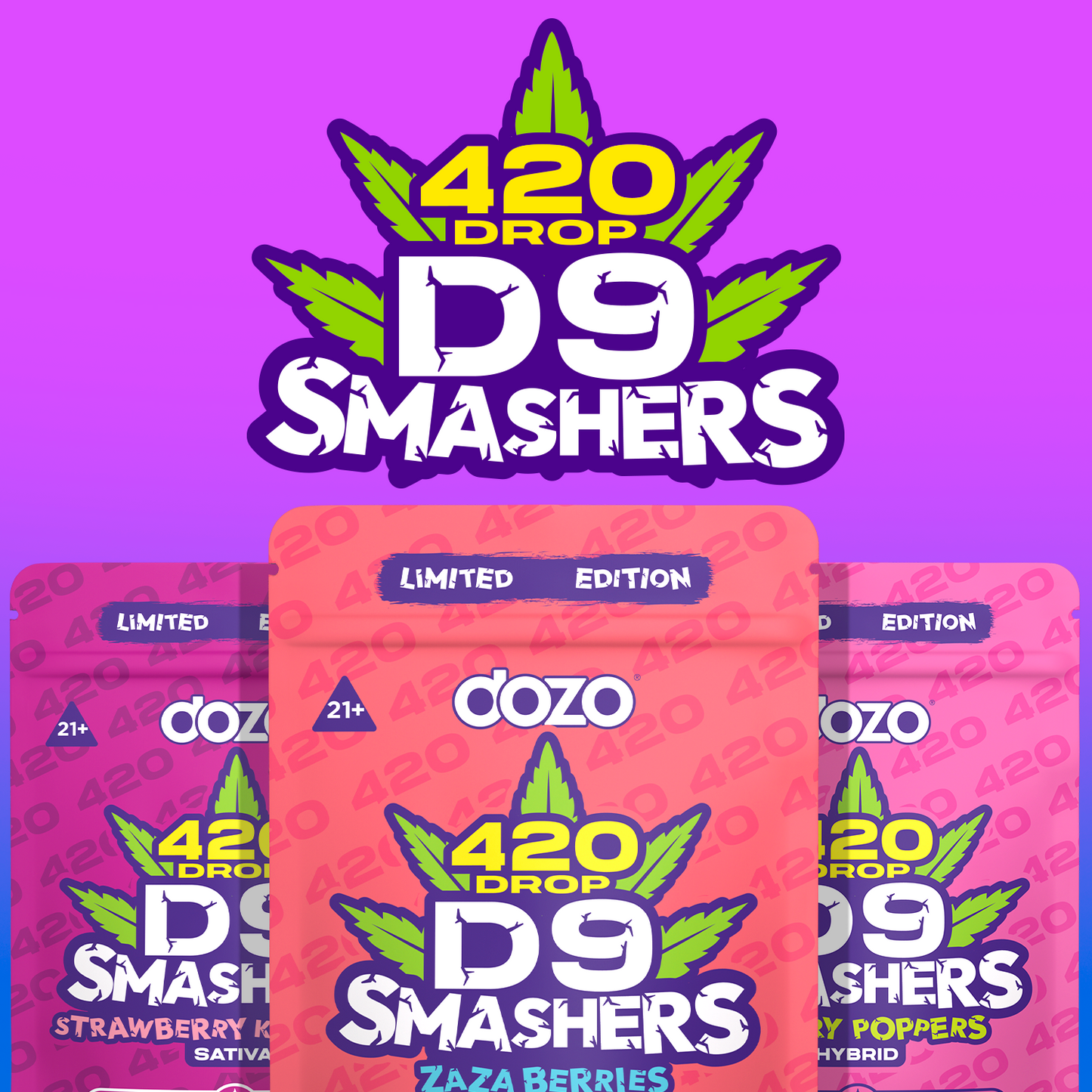 D9 Smasher Gummies - New 420 Limited Drop