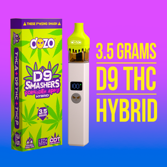 3.5g Dozo D9 Smashers THC-A Disposable: Forbidden Apple (Hybrid)