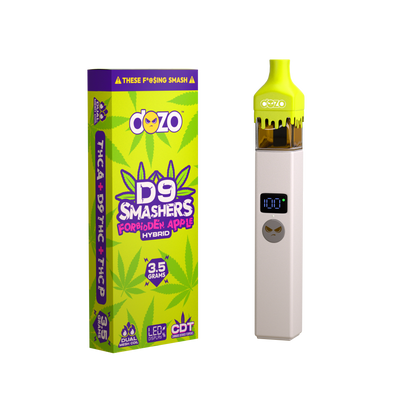 3.5g Dozo D9 Smashers THC-A Disposable: Forbidden Apple (Hybrid)