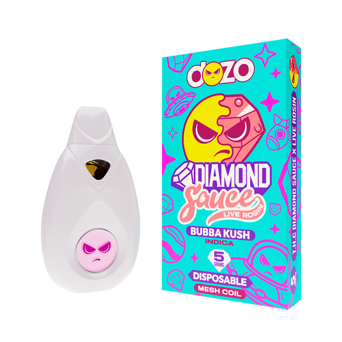 Diamond Sauce Disposable 5g | Bubba Kush (Indica)