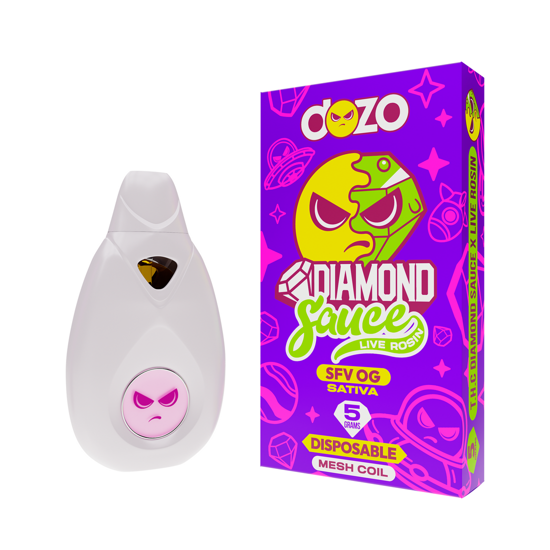 Diamond Sauce Disposable 5g - SFV OG Sativa puredozo Diamond Sauce Disposable 5g - SFV OG Sativa puredozo