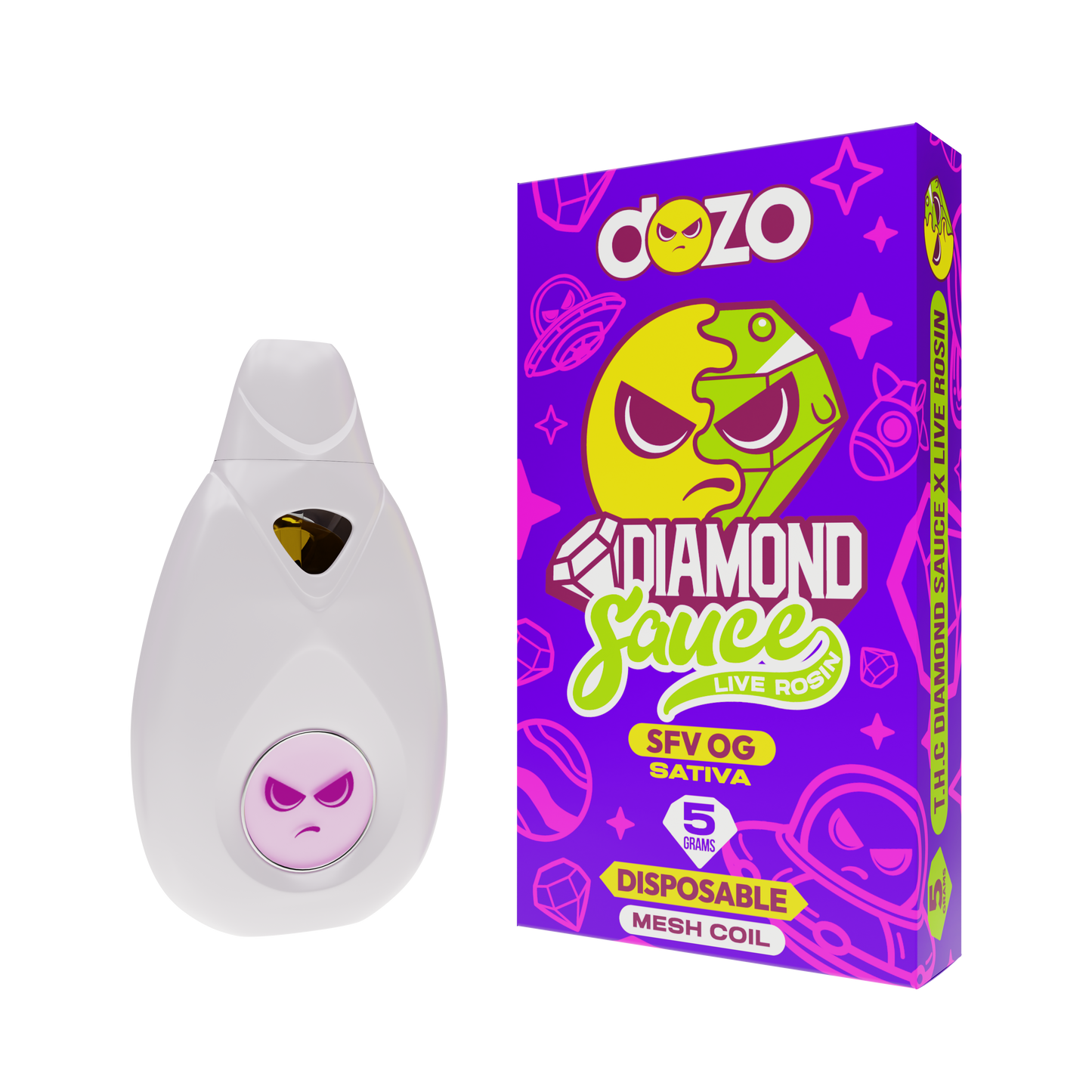 Diamond Sauce Disposable 5g | Papaya Punch (Hybrid)