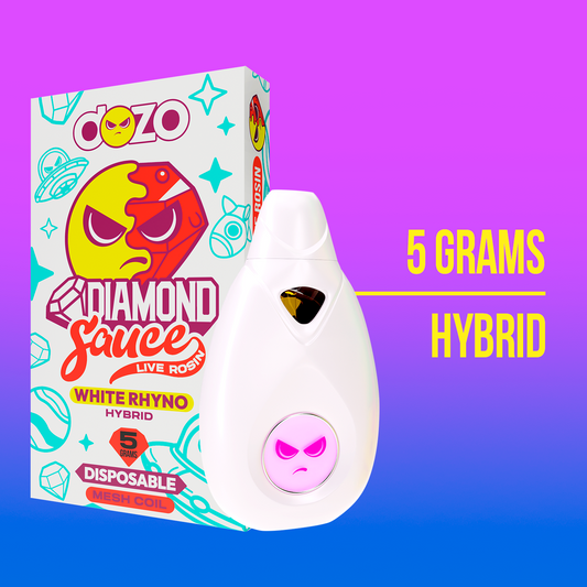 Diamond Sauce Disposable 5g | White Rhyno (Hybrid)