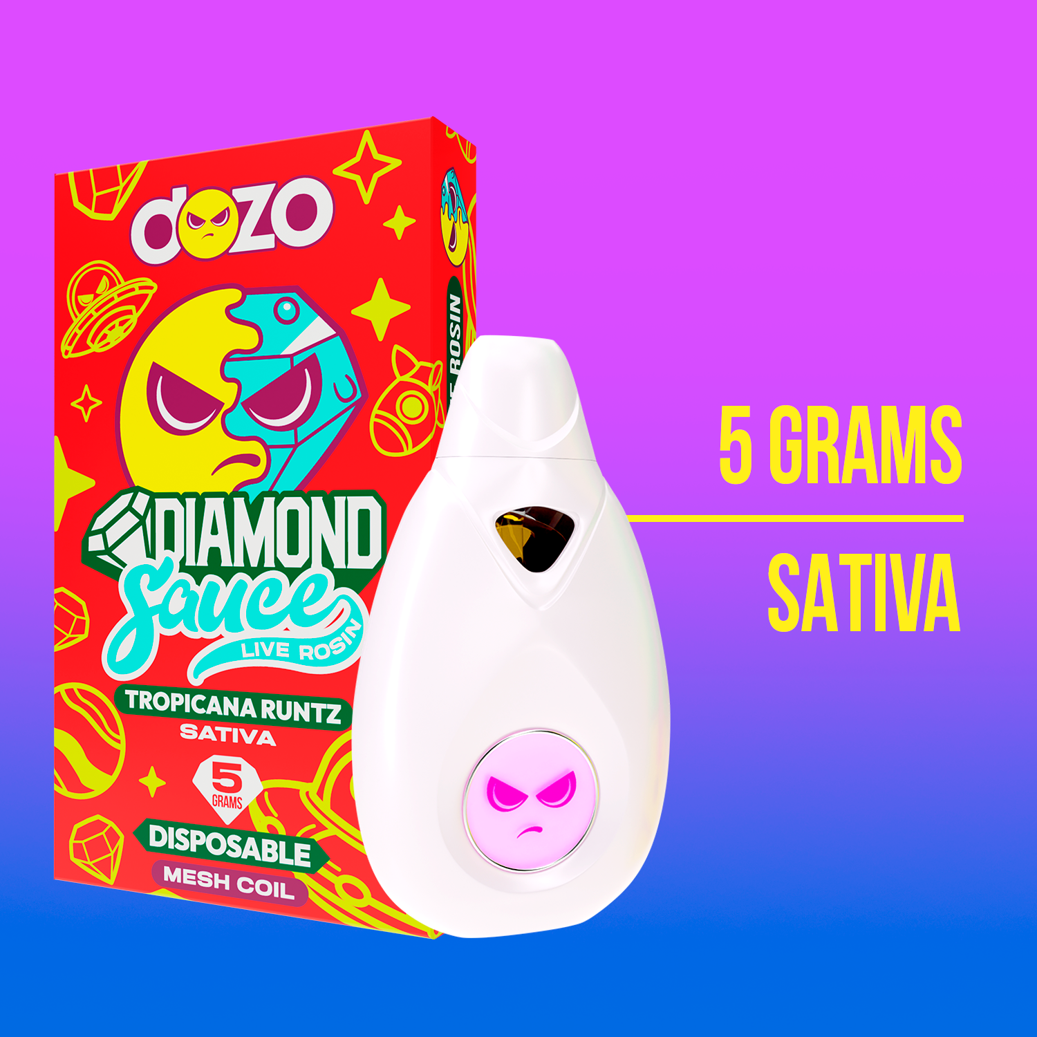 Diamond Sauce Disposable 5g - SFV OG Sativa puredozo Diamond Sauce Disposable 5g - SFV OG Sativa puredozo