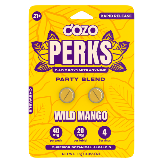 Dozo PERKS 7-HYDROXYMITRAGYNINE | WILD MANGO (Party Blend)