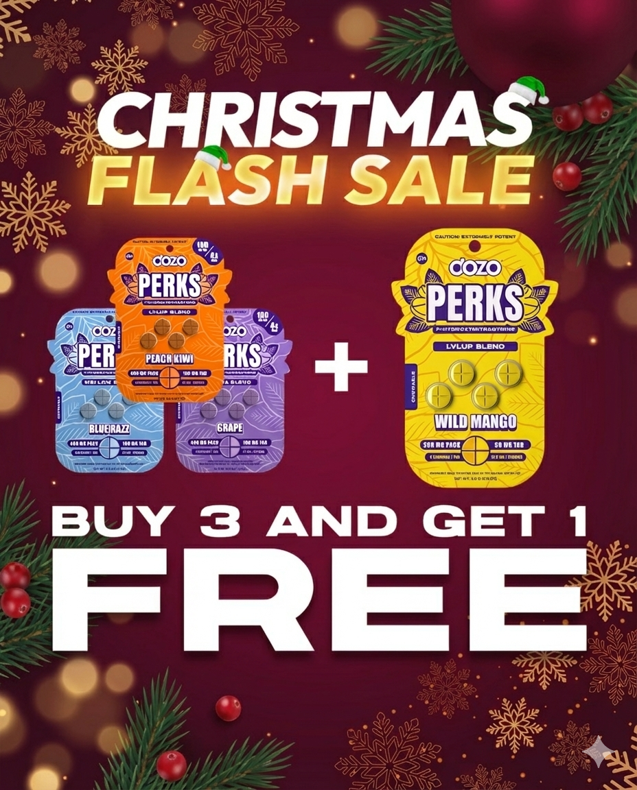 4ct 100mg Dozo PERKS 7-HYDROXYMITRAGYNINE | 400 mg per PACK